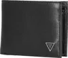 A black Guess wallet is shown against a white background. Voir les images du produit