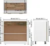 vidaXL Armoire basse avec tiroir Lyon chêne fumé 80x46x81,5 Voir les images du produit 7