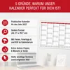 Tafelkalender 2027 Rot DIN A4 3er Set Halbjahreskalender Produktbild-Vorschau 2