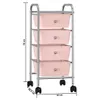 Stabli Schubladenwagen mit 4 Schubladen Rosa Kunststoff - Produktbild-Vorschau 7