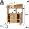 Flieks: mobile da buffet di alta qualità con effetto rattan Anteprima dell’immagine prodotto 4