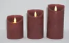 3er Set LED Kerzen ANTIK ROSA Fernbedienung mit Timer und Produktbild-Vorschau 4
