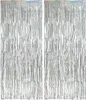 2 pièces rideau lametta argent 1m x 2.5m, fond scintillant Voir les images du produit 1