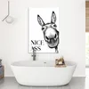 MuchoWow® - Leinwandbilder - Zitat - Esel - Tiere - Netter Produktbild-Vorschau 4