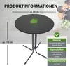 Stehtisch klappbar Ø 80 cm Höhe 110 cm Stahl Gastrotisch Produktbild-Vorschau 2
