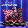 LUMALAND Sitzsack In-& Outdoor Karo 380l weinrot/pfirsich Produktbild-Vorschau 9