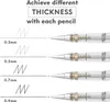 4er Set MozArt Supplies Druckbleistift mit Radiergummis & Produktbild-Vorschau 2