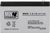 A close-up, front-facing studio shot of a VRLA AGM battery. Náhled obrázku produktu