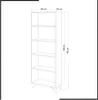 Skye Decor, Potena, librerie, bianco, truciolato Anteprima dell’immagine prodotto 4