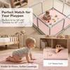 Comomy Baby Spielmatte 127x127cm Einfarbig Leder Produktbild-Vorschau 4