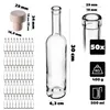 Bottiglie di vetro KADAX 500ml, 50 pezzi, bottiglie per Anteprima dell’immagine prodotto 3