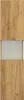 Badezimmer Hochschrank "Limes 150cm" Glaselement Eiche Gold Produktbild-Vorschau 5