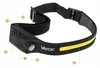 Torcia a LED ricaricabile COB+XPE 350lm IPX4 con sensore di Anteprima dell’immagine prodotto 19