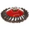 Brosse métallique ronde - fil tressé 125mm 01539 Voir les images du produit 5
