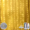 LED Lichterkette Lichtervorhang Außen Innen 3x2m, LED Produktbild-Vorschau 1