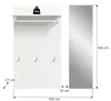 Jam garderobe opstelling 2 delen wit. Anteprima dell’immagine prodotto 3