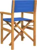 Chaise de pluie pliante bleu teck massif Voir les images du produit 5