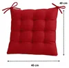 Set mit 4 Stuhlkissen 40 x 40 cm – Chilirot Produktbild-Vorschau 5