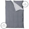 Biber Bettwäsche 135x200cm Grau 100% Baumwolle mit Produktbild-Vorschau 2