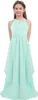 Mädchen Prinzessin Abendkleid Gr. 152 Cm Neckholder Strass Produktbild-Vorschau 3