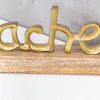3er Set Schriftzug Lebe Lache Liebe L22cm Metall Gold Mango Produktbild-Vorschau 5
