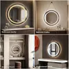 AIORBER LED-badspiegel, rond, met verlichting, Productafbeelding-voorbeeld 9