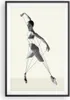 Gerahmtes Poster - Schwarzer Rahmen - Surreal Ballerina Produktbild-Vorschau 1