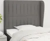 vidaXL Kopfteil mit Ohren Dunkelgrau 93x23x118/128 cm Stoff Produktbild-Vorschau 2