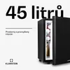 Klarstein Mini lednice, 45 l, malá, tichá lednice do Náhled obrázku produktu 2