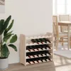 vidaXL Stojak na wino 67,5x25x60 cm lite drewno sosnowe Podgląd zdjęcia produktu 3