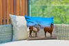 MuchoWow® Outdoor Kissen - Lama - Wüste - Berge - 50x30 cm Produktbild-Vorschau 3