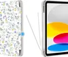 A product shot of a tablet case with a floral pattern and a tablet with a stylus. Anteprima dell’immagine prodotto