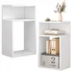 Table de chevet blanche style loft pour chambre ou salon, Voir les images du produit 1