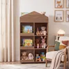 KOMFOTTEU Kinderbücherregal in Hausform, 116 cm Kinderregal Produktbild-Vorschau 2