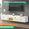 Merax TV-Lowboard suspendu Table TV avec portes et Voir les images du produit 2