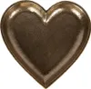 Clayre & Eef Dekoračná miska Srdce 21x21x2 cm Zlatý hliník Náhľad obrázku produktu 2