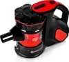 A black and red handheld vacuum cleaner is shown against a white background. Produktbild-Vorschau