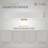 HAGO24 Klebevinylboden 2,23m² Eiche hell Weiß Bodenbelag Produktbild-Vorschau 4