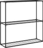 vidaXL Supporto per piante a 3 livelli nero 100 x 32 x 102 Anteprima dell’immagine prodotto 1