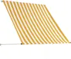 vidaXL Einziehbare Markise 100×150 cm Gelb und Weiß Produktbild-Vorschau 3