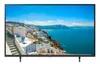 A television displaying a scenic view of a coastal town. Náhled obrázku produktu