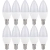 10 x LED Leuchtmittel Kerze 7W = 40W E14 matt 560lm Produktbild-Vorschau 1