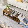 Yaheetech TV-Schrank, Fernsehtisch mit 2 Ablagen, TV-Regal, Produktbild-Vorschau 3