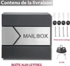Monzana Boîte aux lettres murale XXL acier zingué Voir les images du produit 4