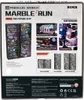 The image shows the packaging of a ROKR 3D-Puzzle Marble-Run 'The Future City'. The front of the box displays the product name, a detailed image of the assembled marble run, and various feature callouts with illustrations. Voir les images du produit