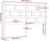 vidaXL Čelo postele sivé 166x4x100 cm Masívne borovicové Náhľad obrázku produktu 5