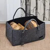 sada 2 plstěných tašek šedá/černá 50x25x25cm Náhled obrázku produktu 9