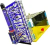 A close-up, angled view of an ant farm habitat with a yellow base and a blue and clear acrylic nesting area. Náhľad obrázku produktu
