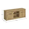 Kondela TV-Tisch Airon 2D/125 – Artisan-Eiche Produktbild-Vorschau 3