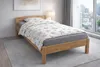 Einzelbett Buche geölt Holzbett stabiles Bett 100x200 #4462 Produktbild-Vorschau 8